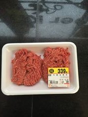 国産 牛豚合挽き肉 １００ｇ(JAN: 0233501600008)