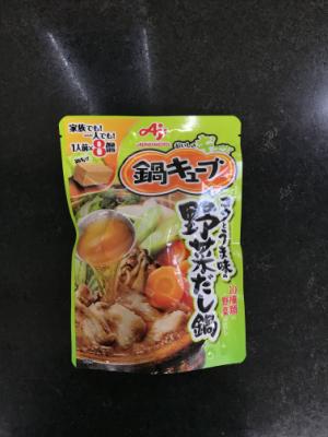 味の素ｋｋ 鍋キューブコクとうま味の野菜だし鍋 １人前Ｘ８個入(JAN: 4901001394098)