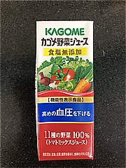 カゴメ カゴメ野菜ジュース食塩無添加 ２００ｍｌ(JAN: 4901306078150)