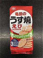 亀田製菓 えびうす焼 3ﾊﾟｯｸ (JAN: 4901313938218)