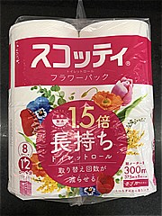 日本製紙クレシア スコッティフラワーﾊﾟｯｸ　 8ロール（ﾀﾞﾌﾞﾙ） (JAN: 4901750263508 2)