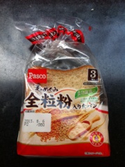敷島製パン パスコ麦のめぐみ全粒粉入り食パン 3枚 (JAN: 4901820335746)