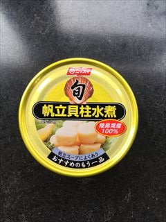 日本水産 ﾆｯｽｲ帆立貝柱水煮 120ｇ (JAN: 4902150123324)