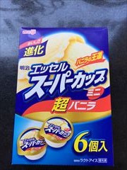 明治 エッセルスーパーカップ　ミニ　超バニラ ９０ｍｌ＊６(JAN: 4902705123359)