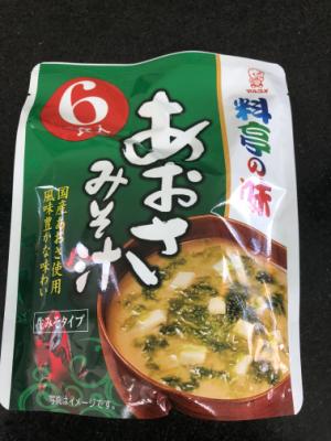 マルコメ 料亭の味あおさみそ汁 6食入 (JAN: 4902713131100)