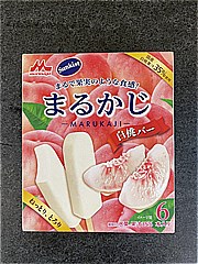 森永乳業 まるかじ白桃バー ４３ｍｌ×６本(JAN: 4902720135542)