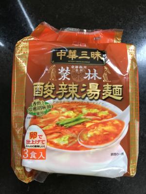 明星食品 中華三昧　酸辣湯麺 ３食パック(JAN: 4902881053662)