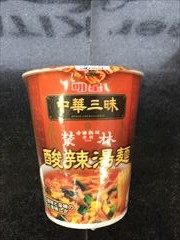 明星 中華三昧　赤坂榮林酸辣湯麺カップ ６６ｇ(JAN: 4902881417402)