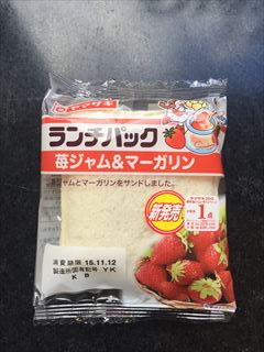 山崎製パン ヤマザキランチパック（苺ジャム＆マーガリ 2個入 (JAN: 4903110081333)