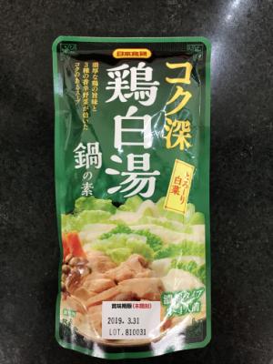 日本食研 コク深　鶏白湯鍋の素 ２００ｇ (JAN: 4904131911258)