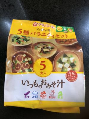 アマノフーズ いつものおみそ汁５種バラエティセット ５食入(JAN: 4971334207549)