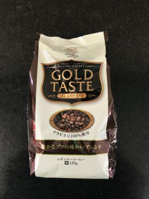 三本コーヒー ＧＯＬＤ　ＴＡＳＴＥ【豊かなコク味わいブレンド】 ３２０ｇ(JAN: 4977888177789)